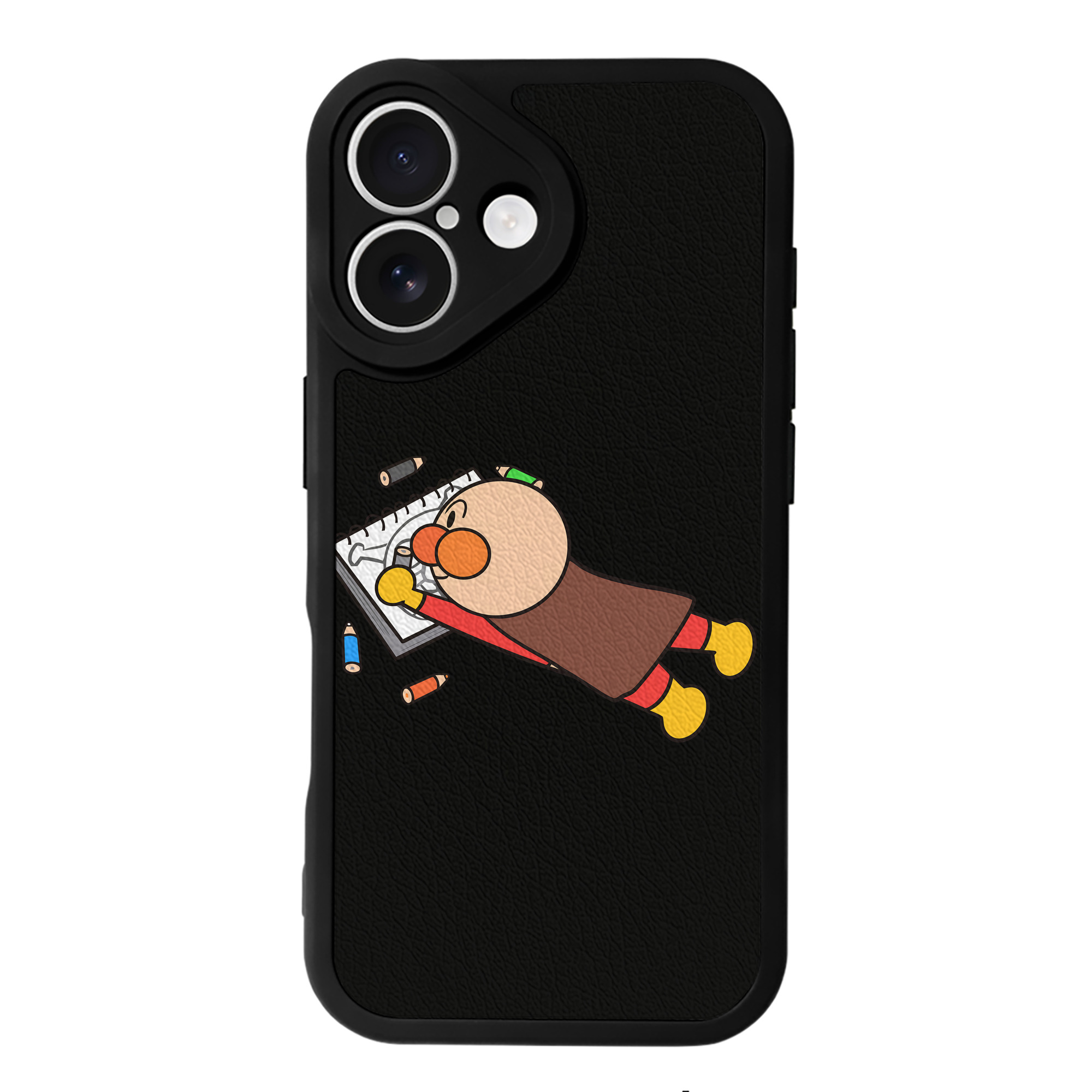 （画像用） アンパンマン Anpanman 【iPhone 16シリーズ対応】シリコンスマホケース（レザー調） 材質：シリコン